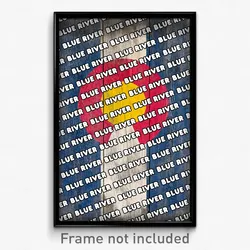 Blue River Colorado Poster (CO City Souvenir 11x17 Town Print)