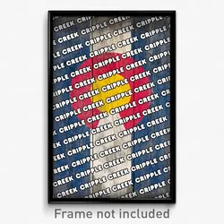 Cripple Creek Colorado Poster (CO City Souvenir 11x17 Town Print)