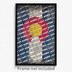 Lazy Acres Colorado Poster (CO City Souvenir 11x17 Town Print)