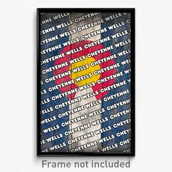 Cheyenne Wells Colorado Poster (CO City Souvenir 11x17 Town Print)