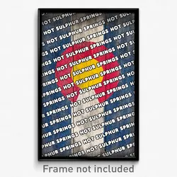 Hot Sulphur Springs Colorado Poster (CO City Souvenir 11x17 Town Print)