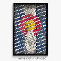 Poncha Springs Colorado Poster (CO City Souvenir 11x17 Town Print)