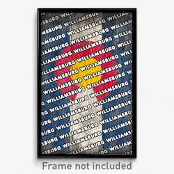 Williamsburg Colorado Poster (CO City Souvenir 11x17 Town Print)