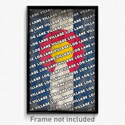 Log Lane Village Colorado Poster (CO City Souvenir 11x17 Town Print)