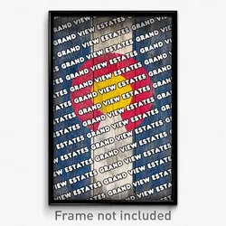Grand View Estates Colorado Poster (CO City Souvenir 11x17 Town Print)
