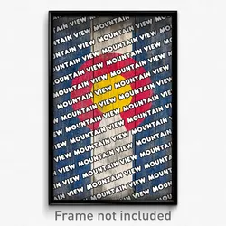 Mountain View Colorado Poster (CO City Souvenir 11x17 Town Print)