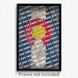 Oak Creek Colorado Poster (CO City Souvenir 11x17 Town Print)