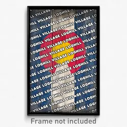 Loghill Village Colorado Poster (CO City Souvenir 11x17 Town Print)