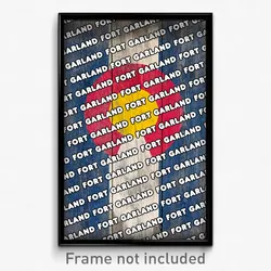 Fort Garland Colorado Poster (CO City Souvenir 11x17 Town Print)