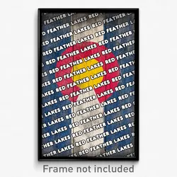 Red Feather Lakes Colorado Poster (CO City Souvenir 11x17 Town Print)