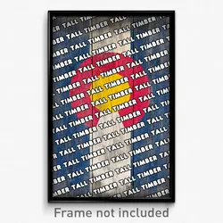 Tall Timber Colorado Poster (CO City Souvenir 11x17 Town Print)