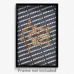Norwalk Connecticut Poster (CT City Souvenir 11x17 Town Print)