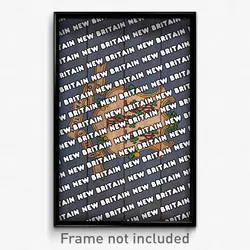 New Britain Connecticut Poster (CT City Souvenir 11x17 Town Print)