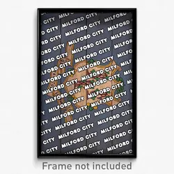 Milford city  Connecticut Poster (CT City Souvenir 11x17 Town Print)