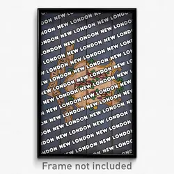 New London Connecticut Poster (CT City Souvenir 11x17 Town Print)