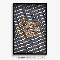 Willimantic Connecticut Poster (CT City Souvenir 11x17 Town Print)
