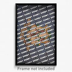 Derby Connecticut Poster (CT City Souvenir 11x17 Town Print)
