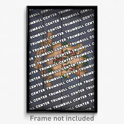 Trumbull Center Connecticut Poster (CT City Souvenir 11x17 Town Print)