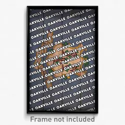 Oakville Connecticut Poster (CT City Souvenir 11x17 Town Print)
