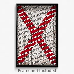 Fayetteville Alabama Poster (AL City Souvenir 11x17 Town Print)