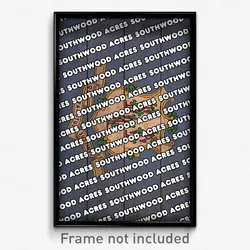 Southwood Acres Connecticut Poster (CT City Souvenir 11x17 Town Print)
