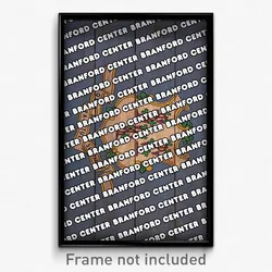 Branford Center Connecticut Poster (CT City Souvenir 11x17 Town Print)