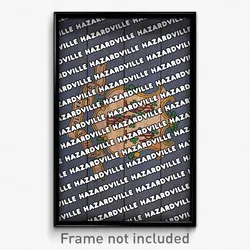 Hazardville Connecticut Poster (CT City Souvenir 11x17 Town Print)