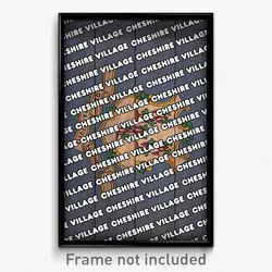 Cheshire Village Connecticut Poster (CT City Souvenir 11x17 Town Print)