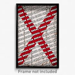 Shoal Creek Alabama Poster (AL City Souvenir 11x17 Town Print)