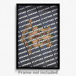 Stafford Springs Connecticut Poster (CT City Souvenir 11x17 Town Print)