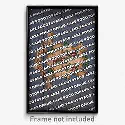 Lake Pocotopaug Connecticut Poster (CT City Souvenir 11x17 Town Print)