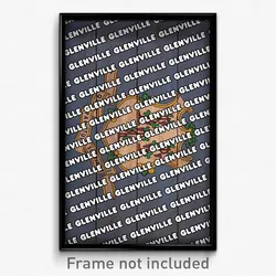 Glenville Connecticut Poster (CT City Souvenir 11x17 Town Print)