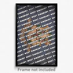 West Simsbury Connecticut Poster (CT City Souvenir 11x17 Town Print)