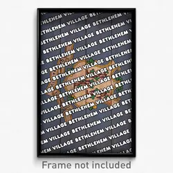 Bethlehem Village Connecticut Poster (CT City Souvenir 11x17 Town Print)