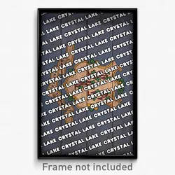 Crystal Lake Connecticut Poster (CT City Souvenir 11x17 Town Print)
