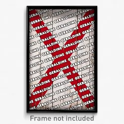 Geraldine Alabama Poster (AL City Souvenir 11x17 Town Print)