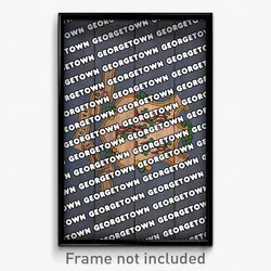 Georgetown Connecticut Poster (CT City Souvenir 11x17 Town Print)