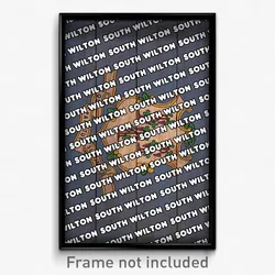 South Wilton Connecticut Poster (CT City Souvenir 11x17 Town Print)