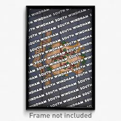 South Windham Connecticut Poster (CT City Souvenir 11x17 Town Print)