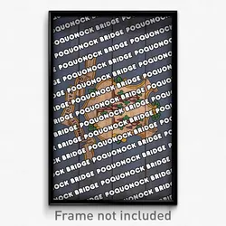 Poquonock Bridge Connecticut Poster (CT City Souvenir 11x17 Town Print)