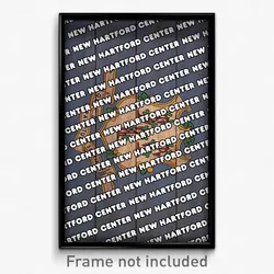 New Hartford Center Connecticut Poster (CT City Souvenir 11x17 Town Print)