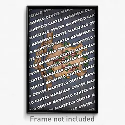 Mansfield Center Connecticut Poster (CT City Souvenir 11x17 Town Print)