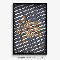 Saybrook Manor Connecticut Poster (CT City Souvenir 11x17 Town Print)