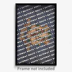 Route 7 Gateway Connecticut Poster (CT City Souvenir 11x17 Town Print)