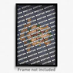 Weston Connecticut Poster (CT City Souvenir 11x17 Town Print)