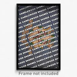 Candlewood Shores Connecticut Poster (CT City Souvenir 11x17 Town Print)