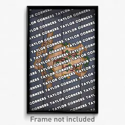 Taylor Corners Connecticut Poster (CT City Souvenir 11x17 Town Print)