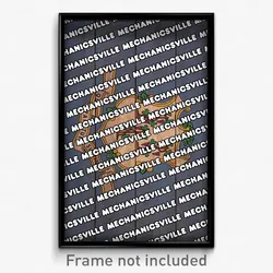 Mechanicsville Connecticut Poster (CT City Souvenir 11x17 Town Print)