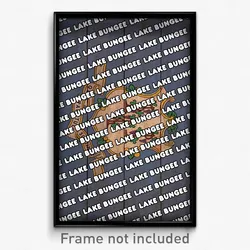 Lake Bungee Connecticut Poster (CT City Souvenir 11x17 Town Print)