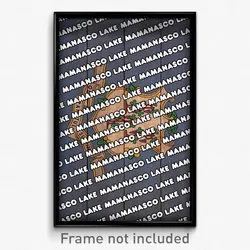 Mamanasco Lake Connecticut Poster (CT City Souvenir 11x17 Town Print)